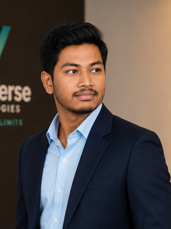Abhishek Valluri, Founder and CEO of AhamVerse Technologies
