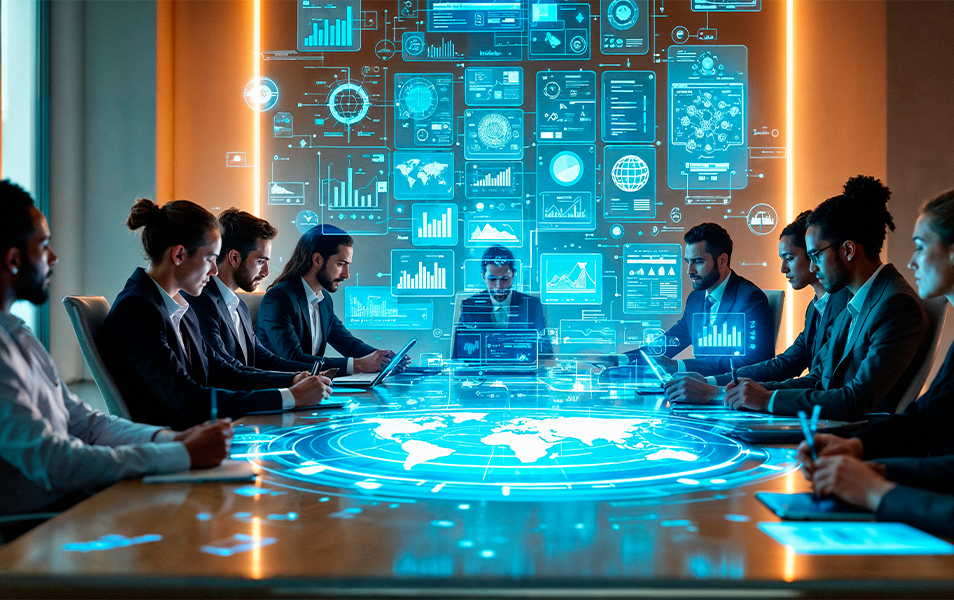 Business performance analytics dashboard with reports and data visualisation