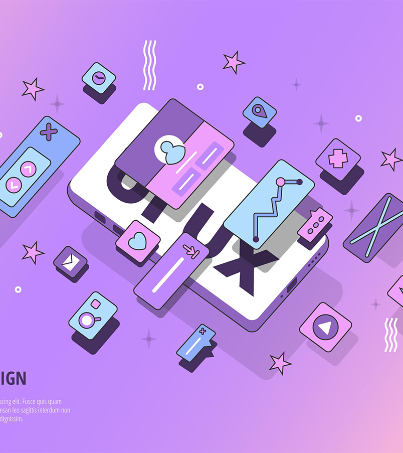 Dashboard and admin panel UI design with user interface components and data visualization