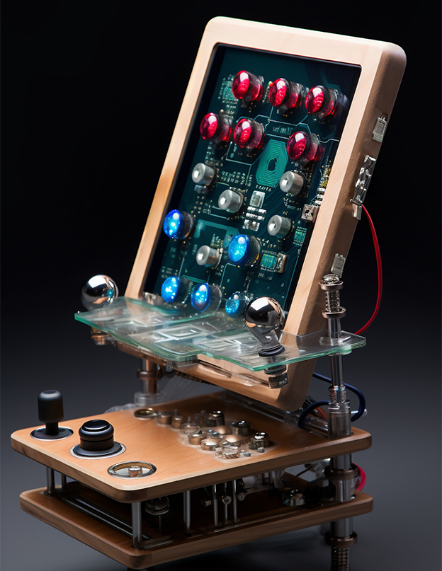 Embedded electronics robot prototype with sensors and servo motors