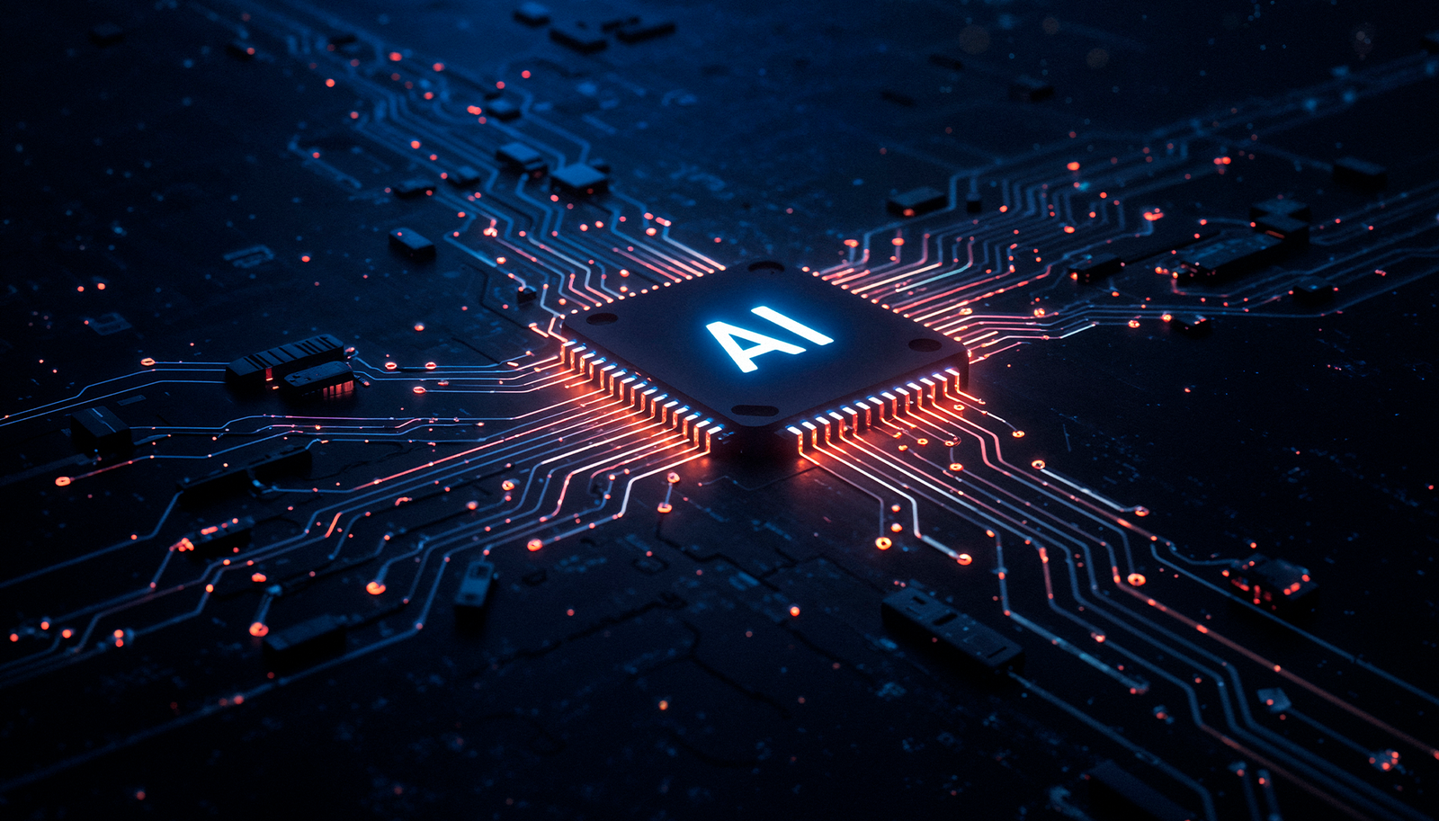 Engineer developing and testing an embedded electronic system