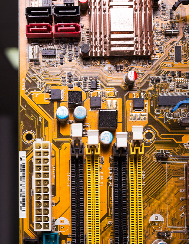 Microcontroller and electronic components for firmware development